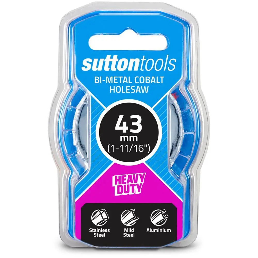 SUTTON 43mm (1.11/16inch) Bi-Metal Cobalt Holesaw