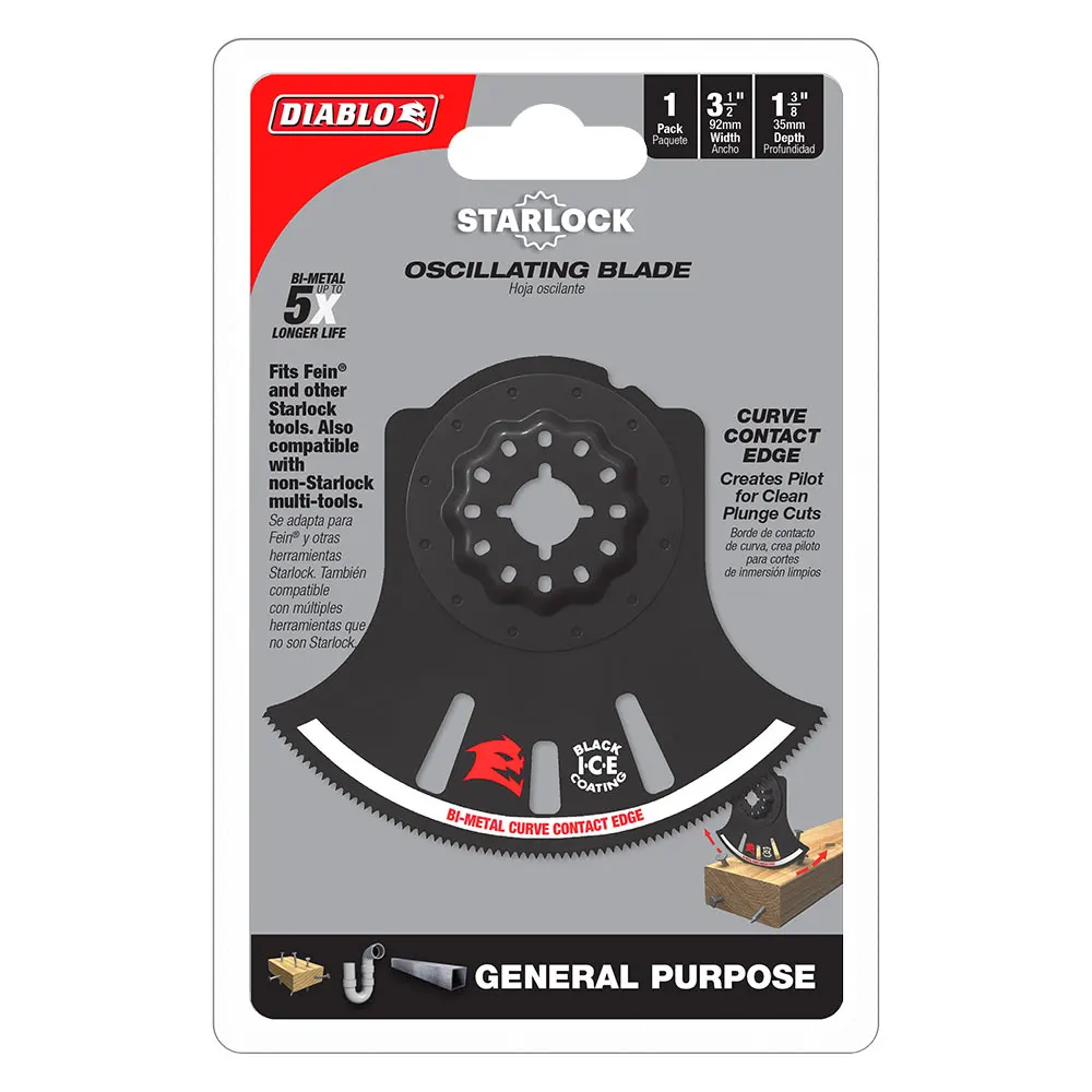 DIABLO 92mm Starlock Bi-Metal Multi-Tool Blade For General Purpose Cuts 2608F02275