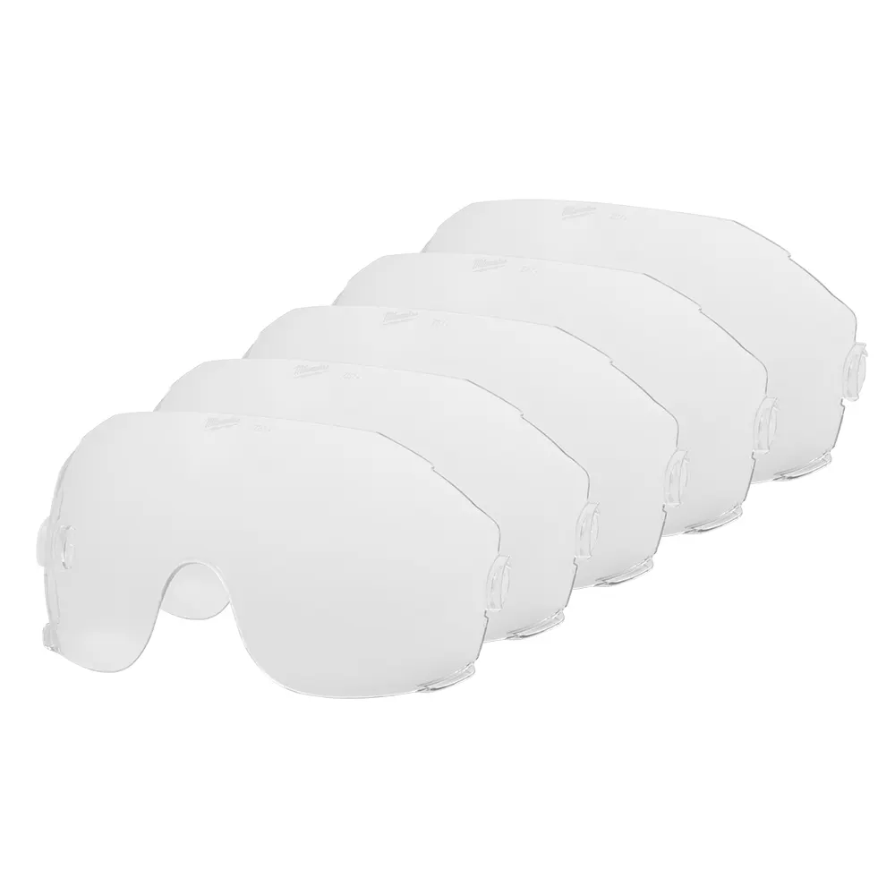 MILWAUKEE BOLT Clear Visor Universal Replacement Lens - 5 Pack 48731450A