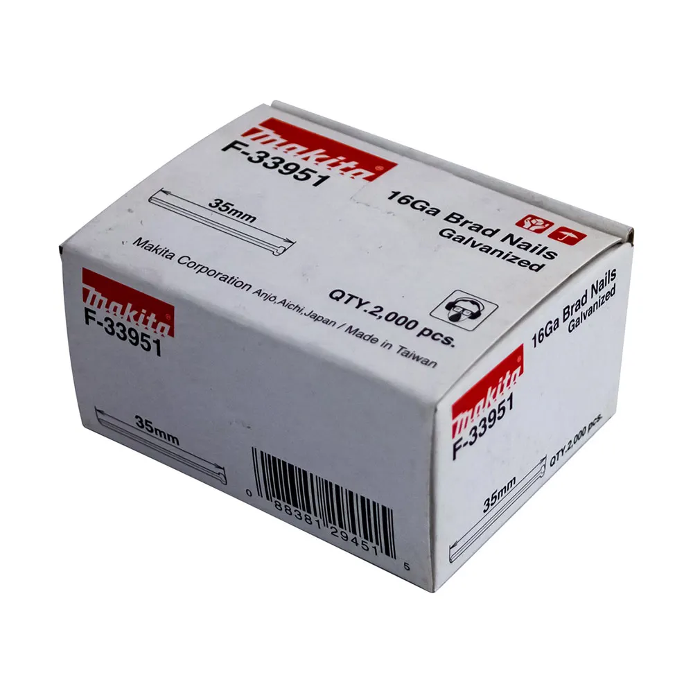 MAKITA 35 x 1.6mm EG 16GA C Nail Brad 2000Box F33951