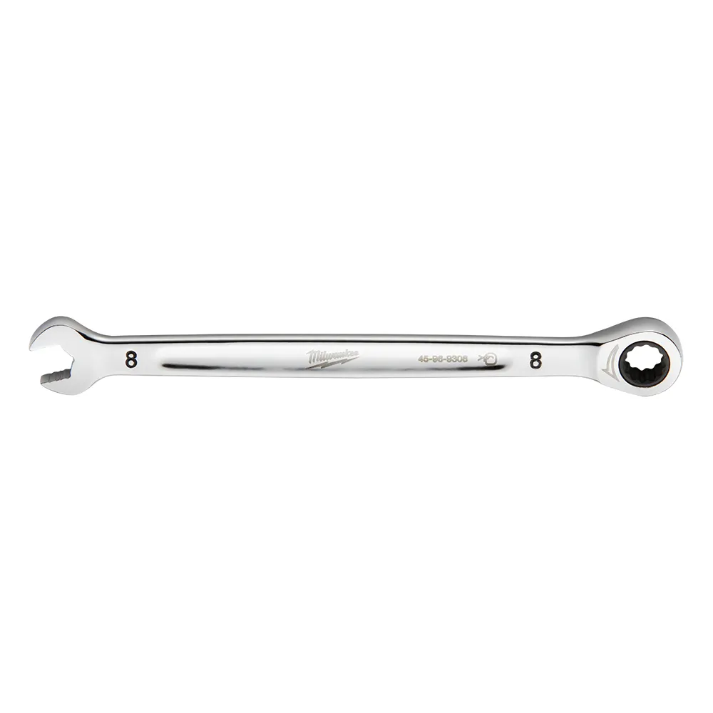 MILWAUKEE 8mm 144T Ring & Open Metric Ratcher Spanner 45969308