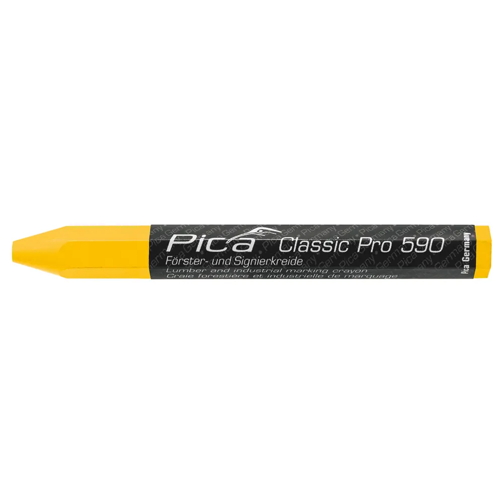PICA Classic Pro 590 Lumber & Industrial Marking Crayon Yellow 59044