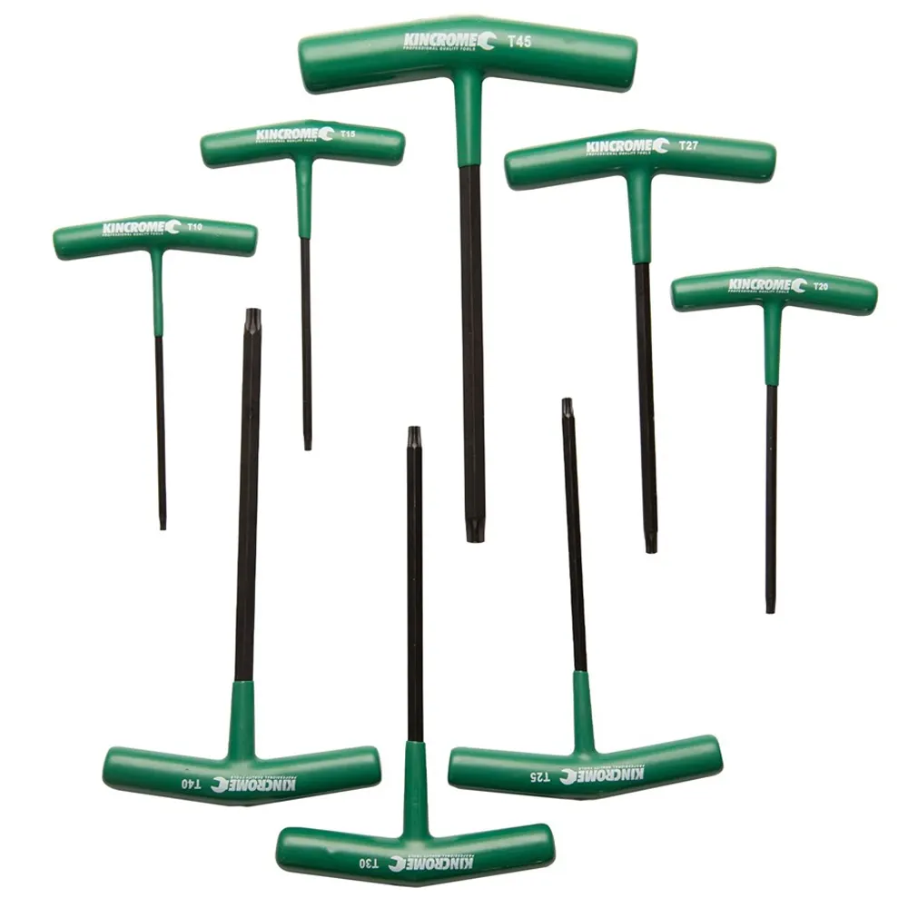 KINCROME T10-T45 TORX T-Handle Key Set - 8 Piece K5283
