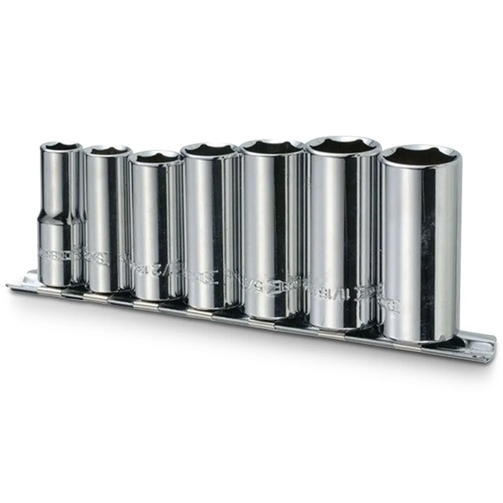 SIDCHROME 3/8inch - 3/4inch 3/8inch Deep Socket Set 7pc SCMT13430