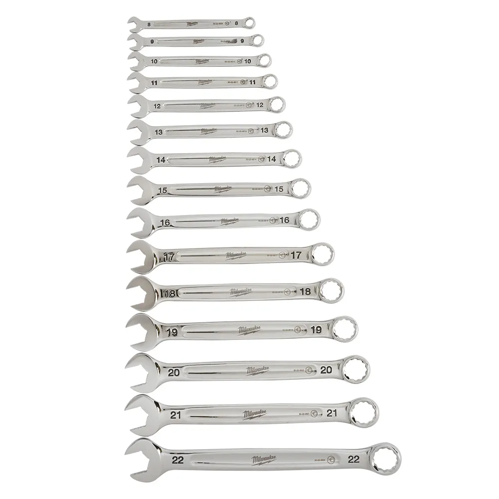 MILWAUKEE 15 Piece Metric Spanner Combination Set 48229515