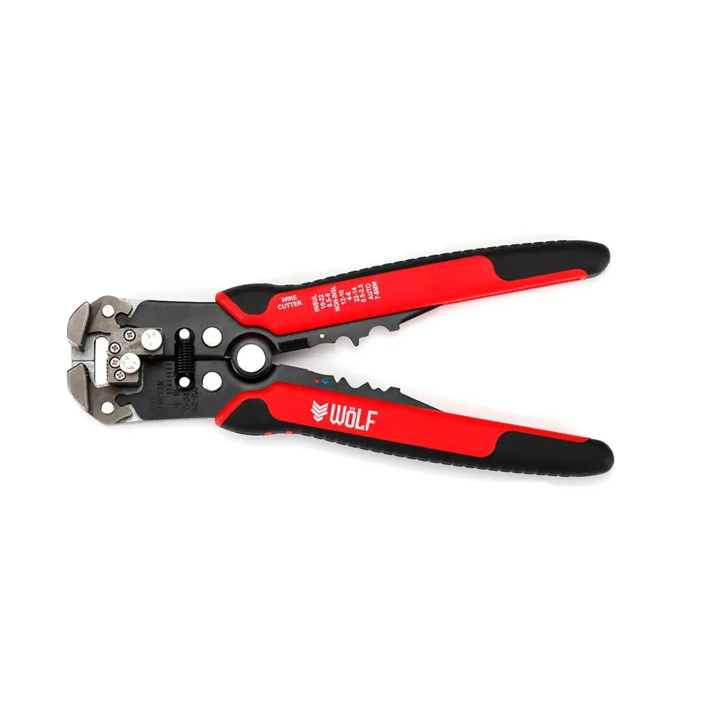WOLF 0.2-6mm Self Adjusting Wire Stripper/Cutter Crimper Plier WPWSCSA