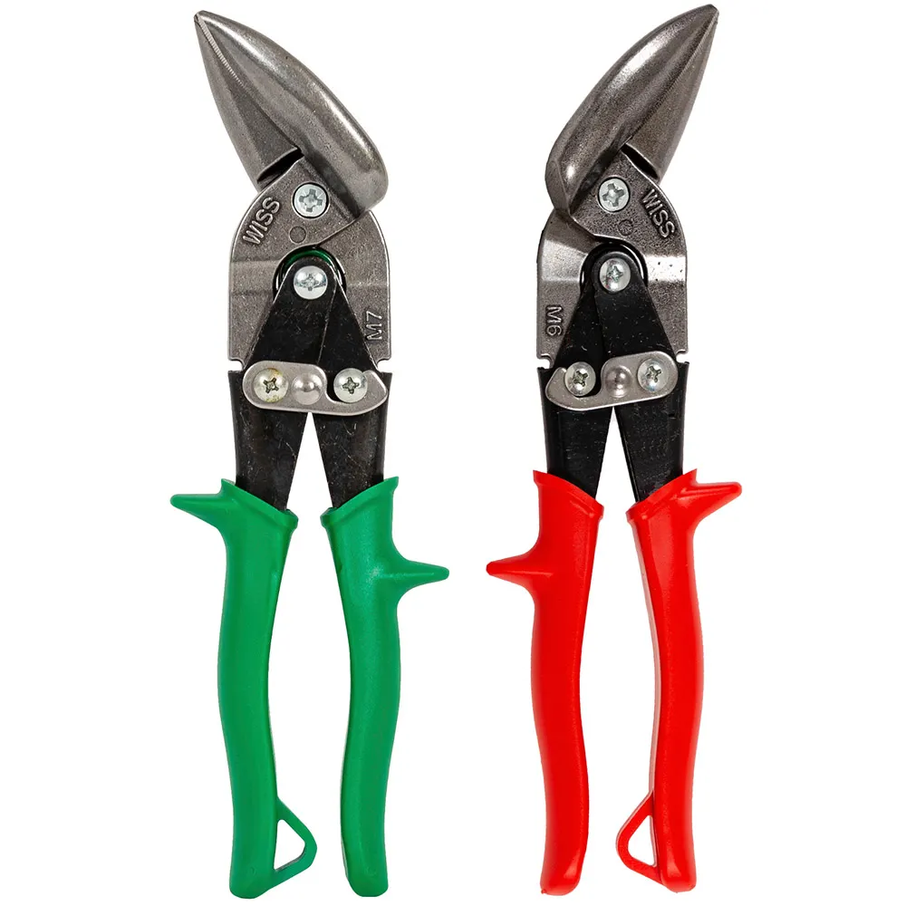 WISS Metalmaster 2 Piece Offset Aviation Snip Set - Left & Right Cut M6M7PAK