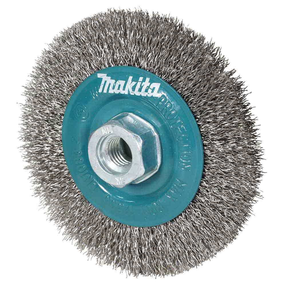 MAKITA 115mm x M14-2 Stainless Steel Wheel Brush Crimp D-77512