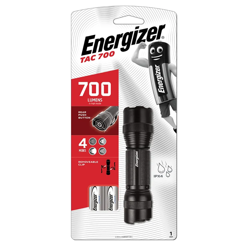 ENERGIZER Tactical 700 Lumen Torch Black TAC700