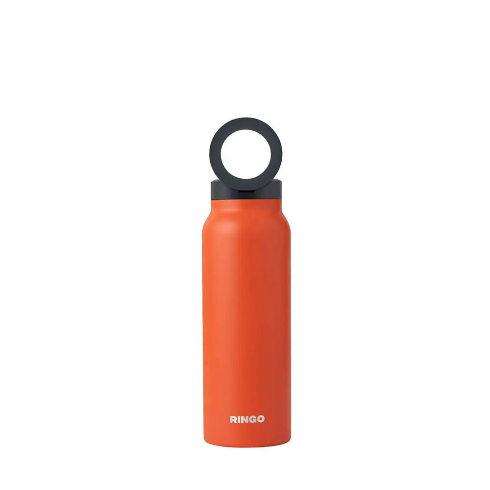 RINGO 710ml (24oz) Water Bottle - with Magnetic Phone Mount - Orange B2OR24LSC1