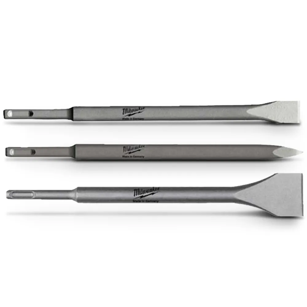 MILWAUKEE 250mm SDS-Plus Chisel Set - 3 Piece 4932430001