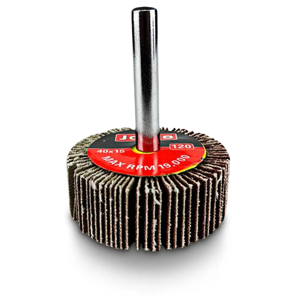 JOSCO 40 x 15mm 120-Grit Mounted Flap Wheel