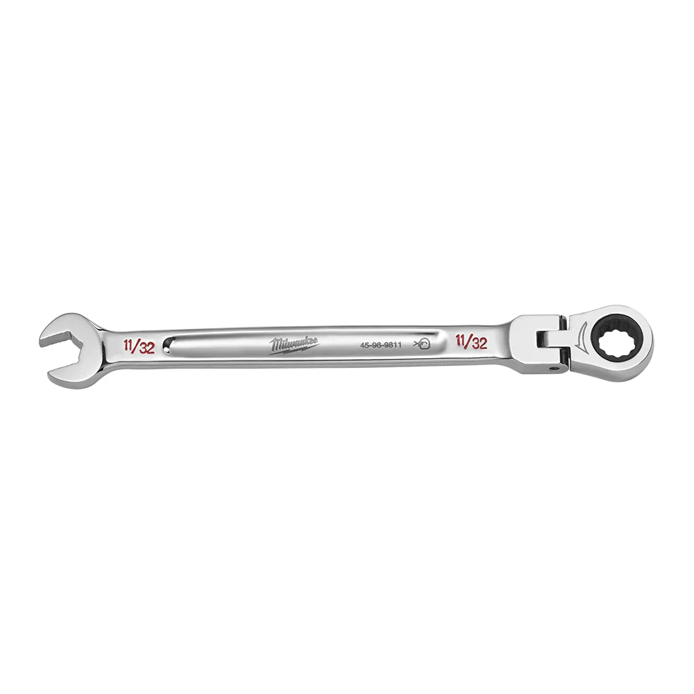 MILWAUKEE11/32" AF R/OE Flex Head Ratcheting Spanner 45969811