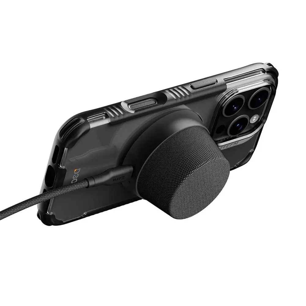 EFM Cloudbreak Mag Pro Speaker With MagSafe Compatibility and 10W Wireless Charging - Charcoal EFBACBP909BLA