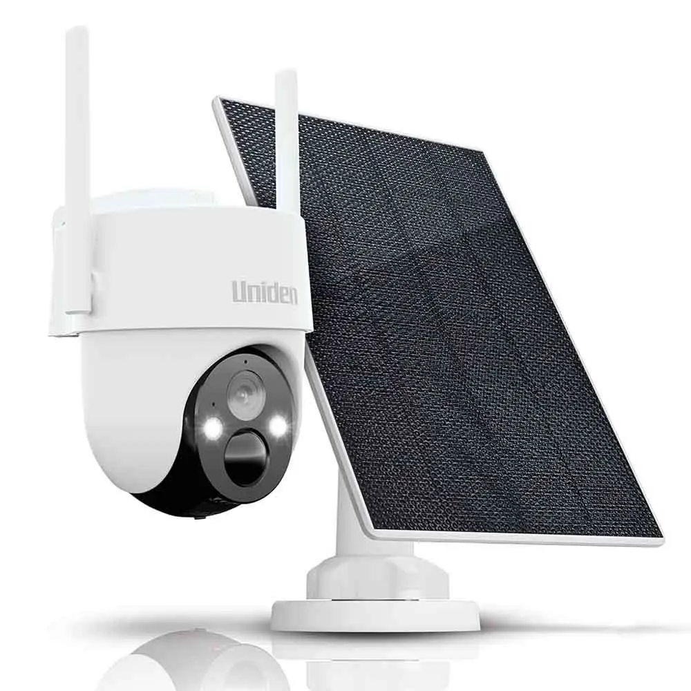 UNIDEN Outdoor Pan and Tilt Solar Panel Security Camera Kit X2K PT KIT