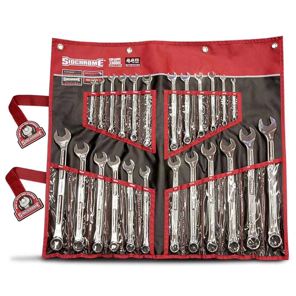 SIDCHROME MET/AF In Wallet, 440 Series Spanner Set 24Pc SCMT22106