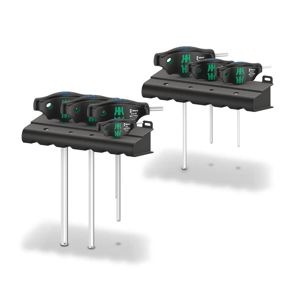 WERA 454/7 HF Set 1 Screwdriver Set T-Handle Screwdrivers Hex-Plus w/ Holding Function - 7 Piece WER023450