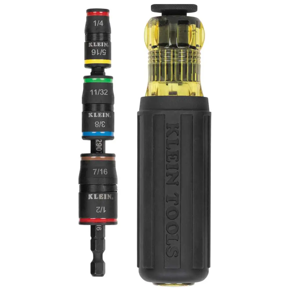 KLEIN 7-in-1 Impact Flip Socket Set with Handle A-32900