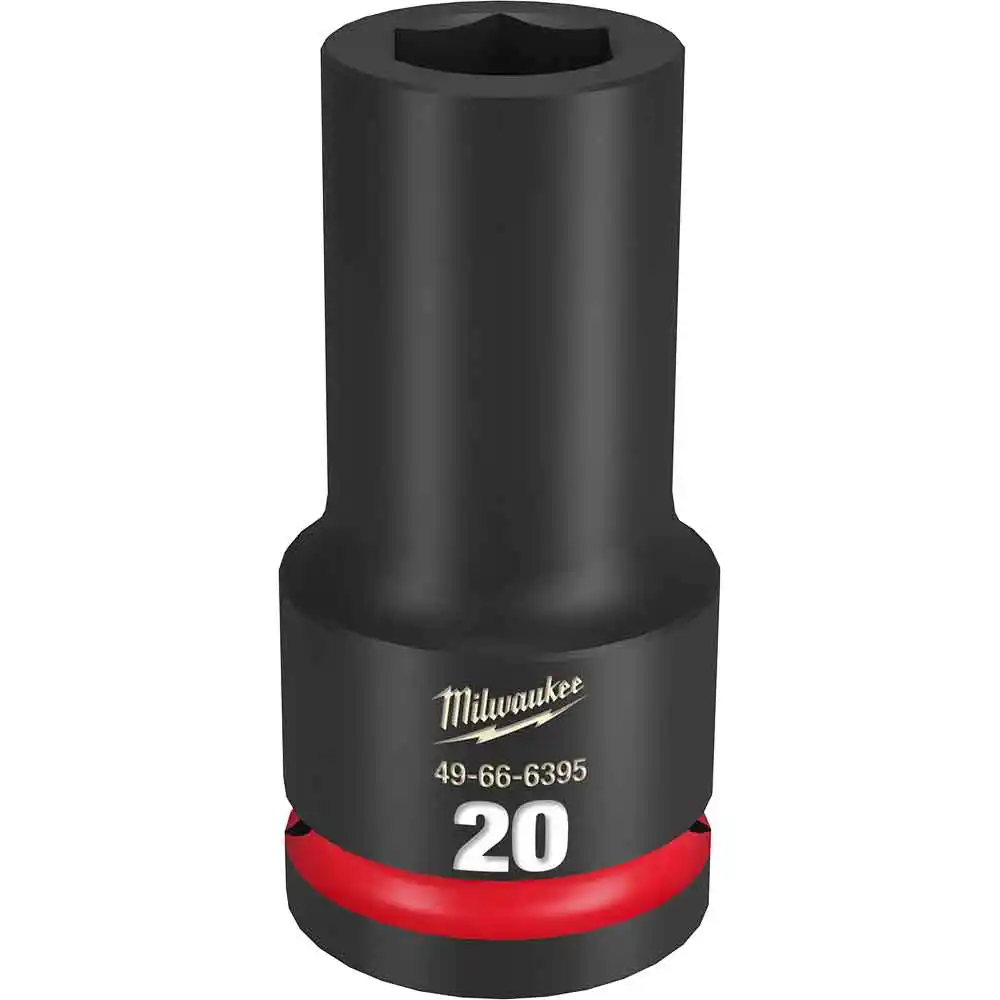 MILWAUKEE SHOCKWAVE 3/4inch Drive 20mm Deep 6 Point Impact Socket 49666395