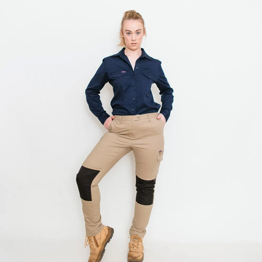 GREEN HIP Pants Cargo Reflective Khaki P-SKNY-K 06