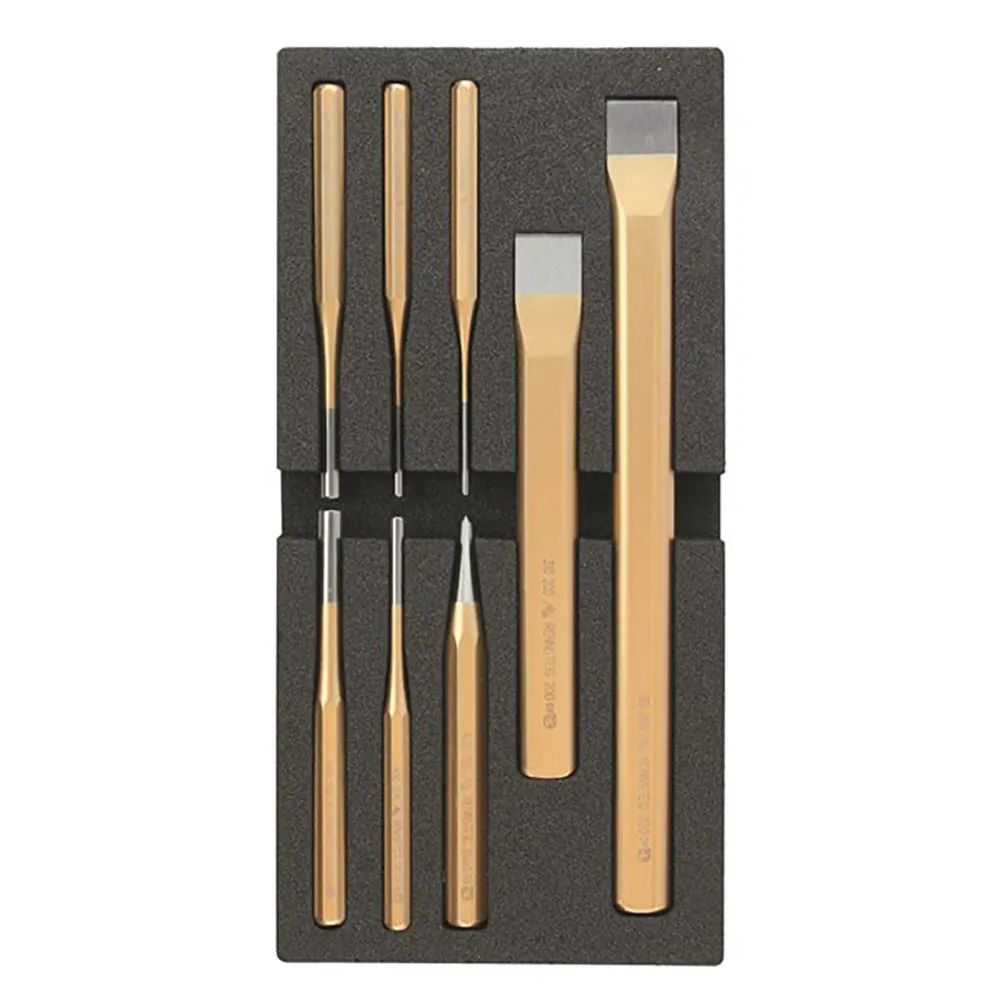 RENNSTEIG 8 Piece Parallel Pin Centre Chisel Punch Set REN03