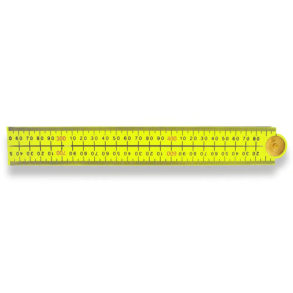 KOMELON 1M 4-Section Folding Ruler Plastic Hi-Vis FD1MHV