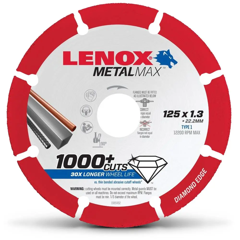 LENOX 125mm Diamond Metal Cut Off Blade - METALMAX 1985492