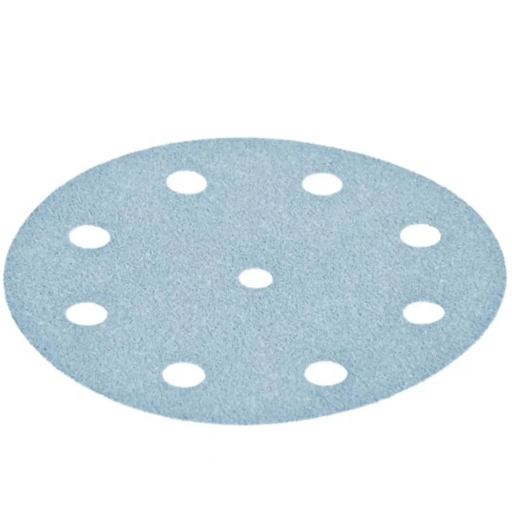 FESTOOL 125mm 120-Grit 9-Hole Granat Sanding Disc 10pc 497148