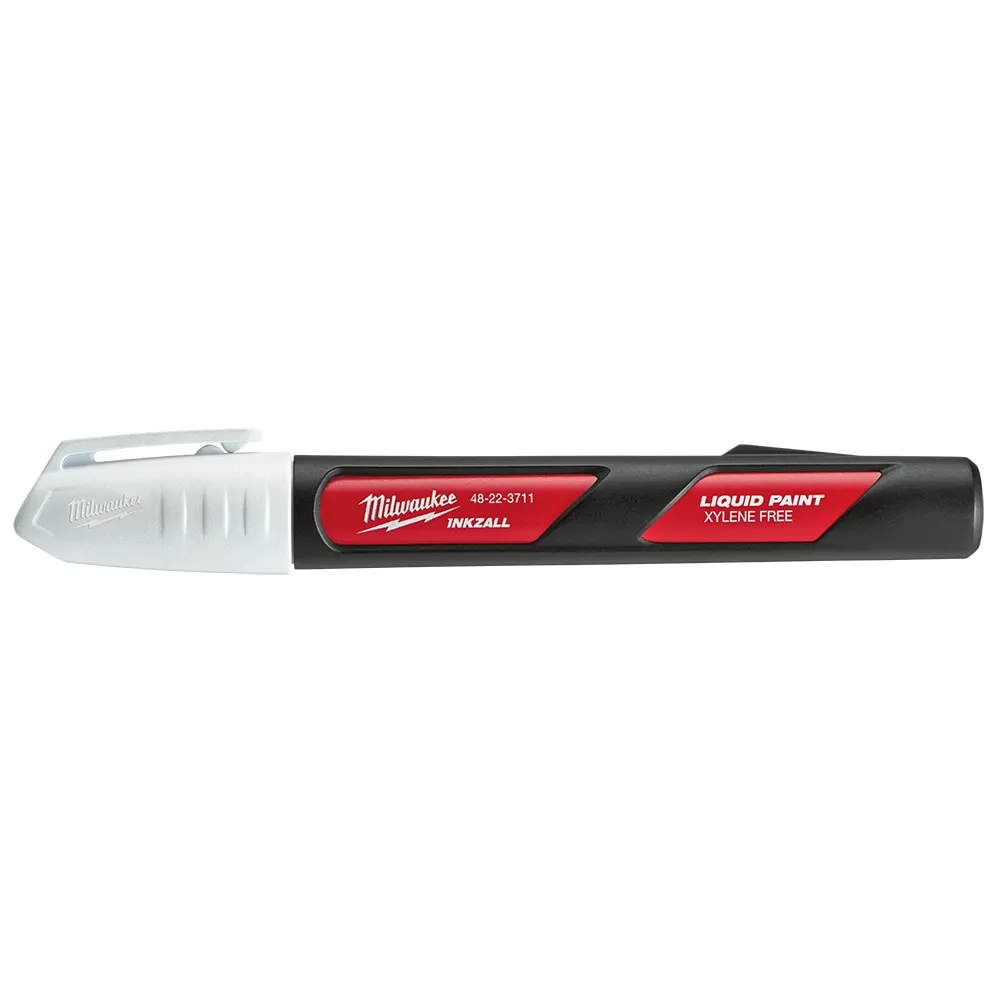 MILWAUKEE INKZALL Liquid Permanent Marker - White 48223711