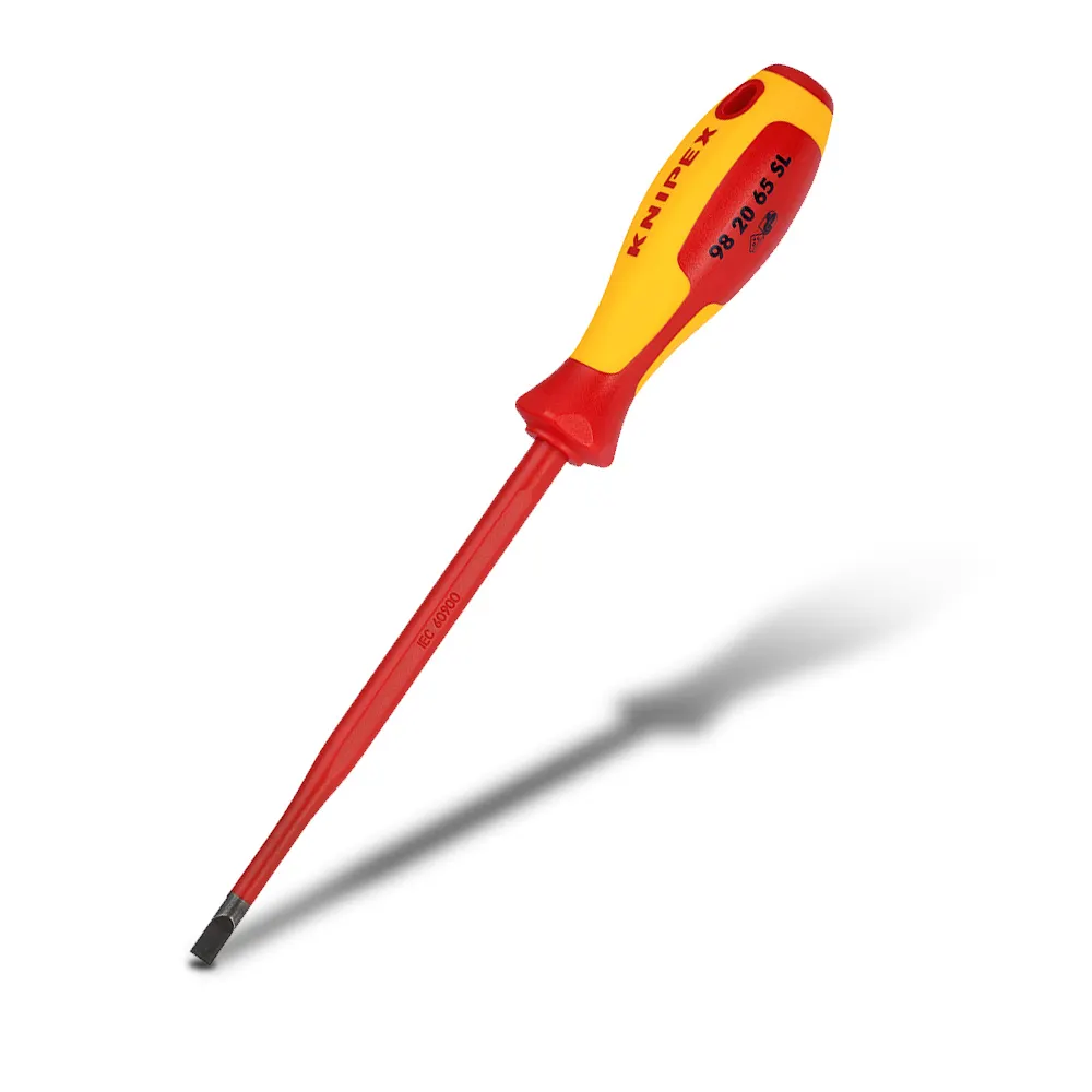 KNIPEX 6.5 x 200mm 1000V Slim Screwdriver 98 20 65 SL