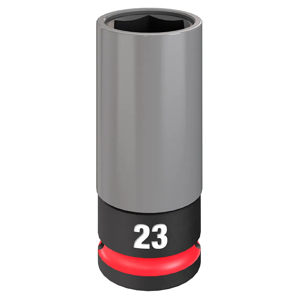 MILWAUKEE SHOCKWAVE Impact Duty 1/2" Drive 23mm Lug Nut Wheel Socket 49667808