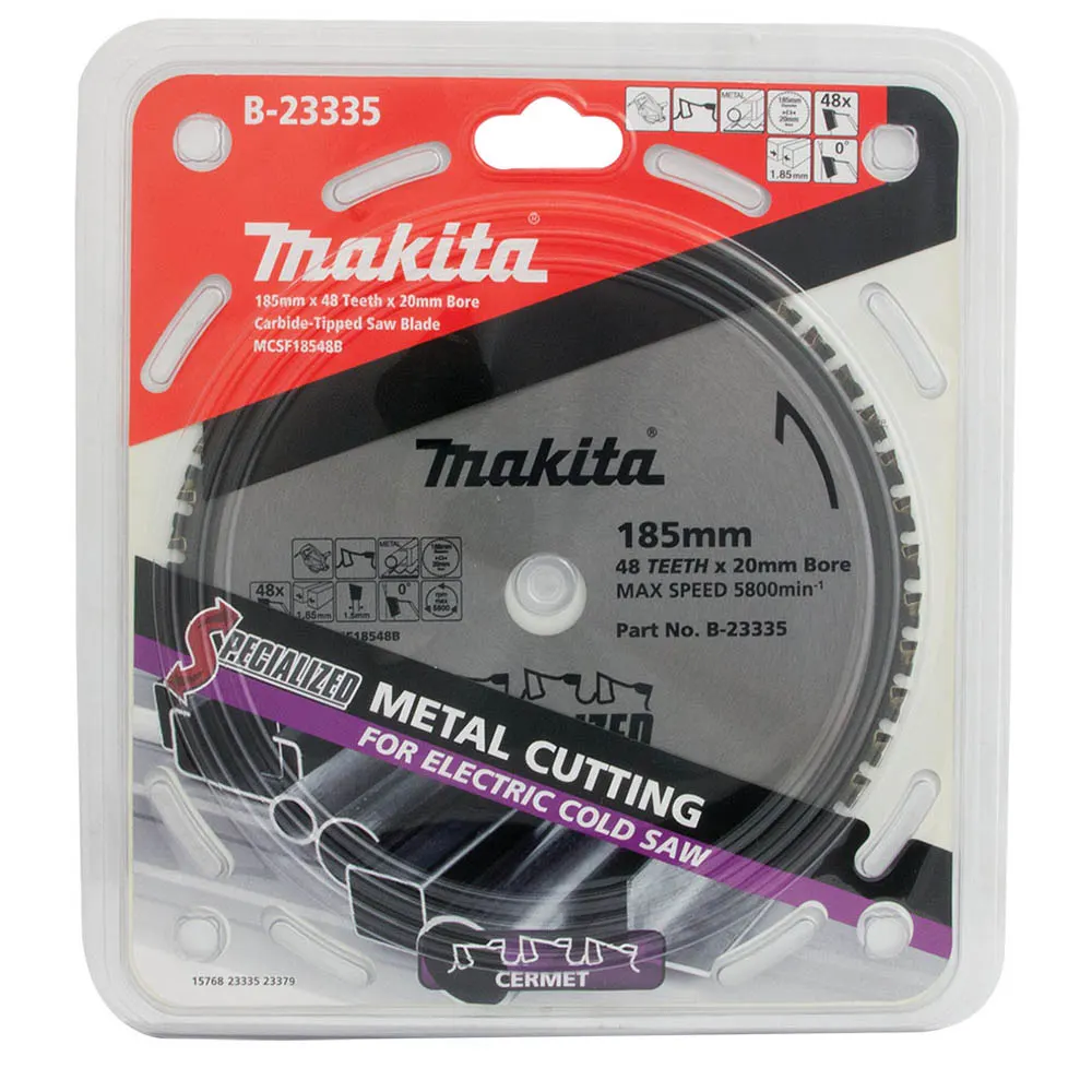 MAKITA 185mm 48T TCT Circular Saw Blade for Metal Cutting - SPECIALIZED
