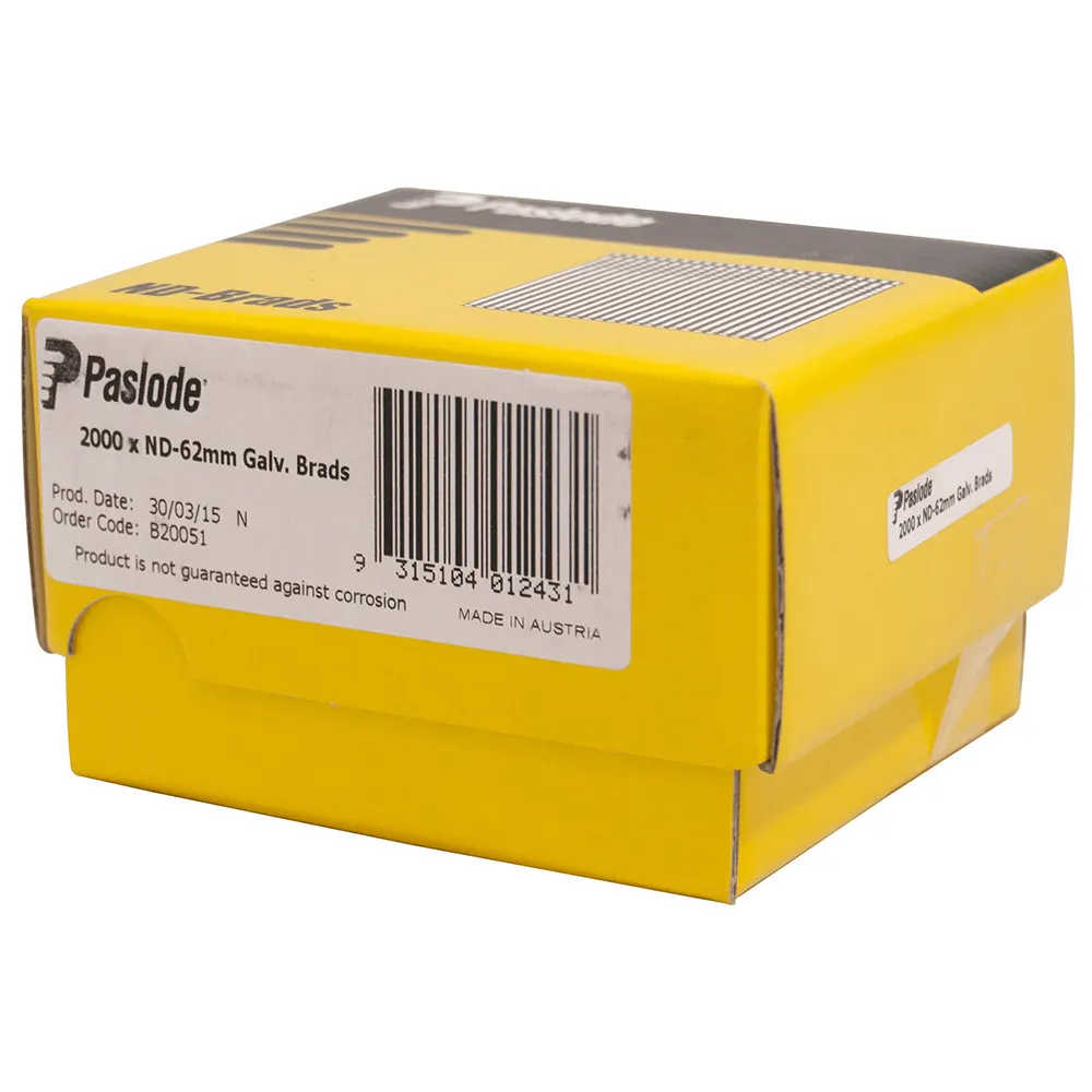 PASLODE 62mm Staples 2000 Pack B20051