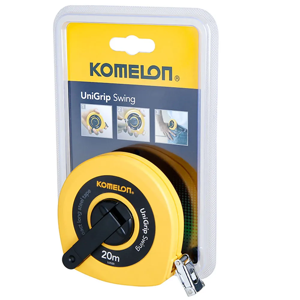 KOMELON UniGrip Swing Long Steel Tape Measure 20m LUG20E