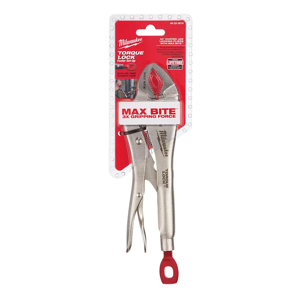 MILWAUKEE 254mm Torque Lock Maxbite Curved Jaw Locking Plier 48223610