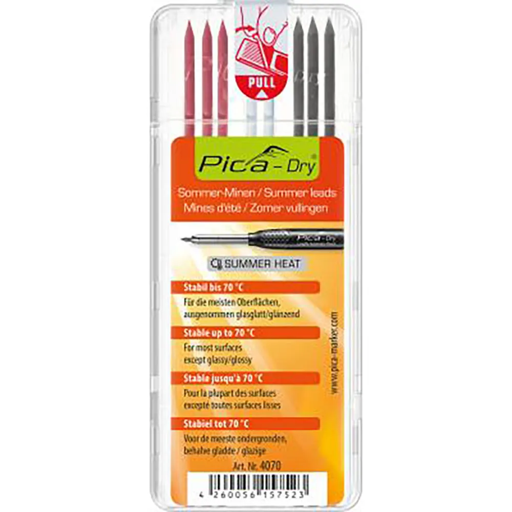 PICA Dry Mixed Colour Summer Leads Refill Set Hang Sell 4070SB