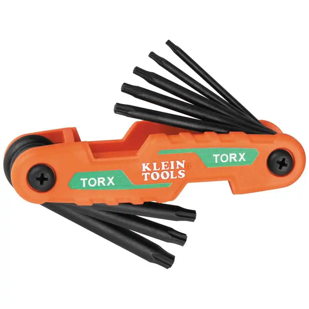 KLEIN TORXS Folding Compact Hex Key Set - 8 Keys A-70540T
