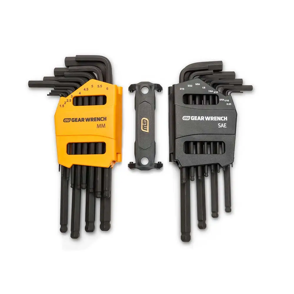 GEARWRENCH Met/Af B/End Long Hex-L Key Set - 30 Piece 83505