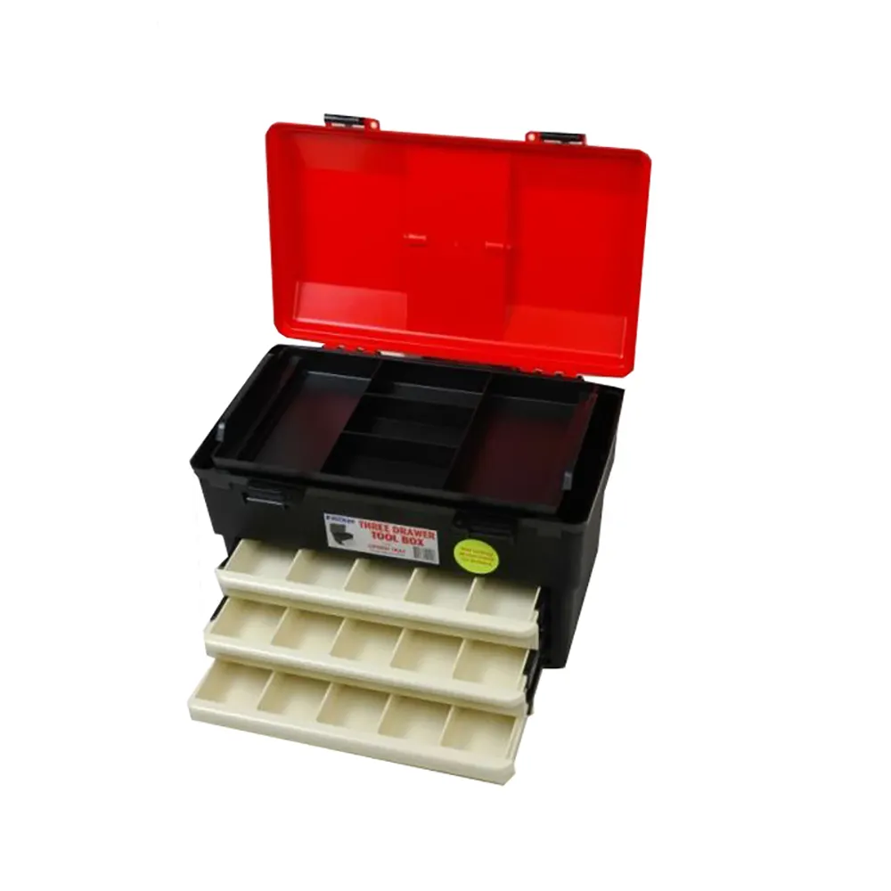 FISCHER 460 x 300 x 280mm 3 Drawer Toolbox w. Liftout Tray 1H128
