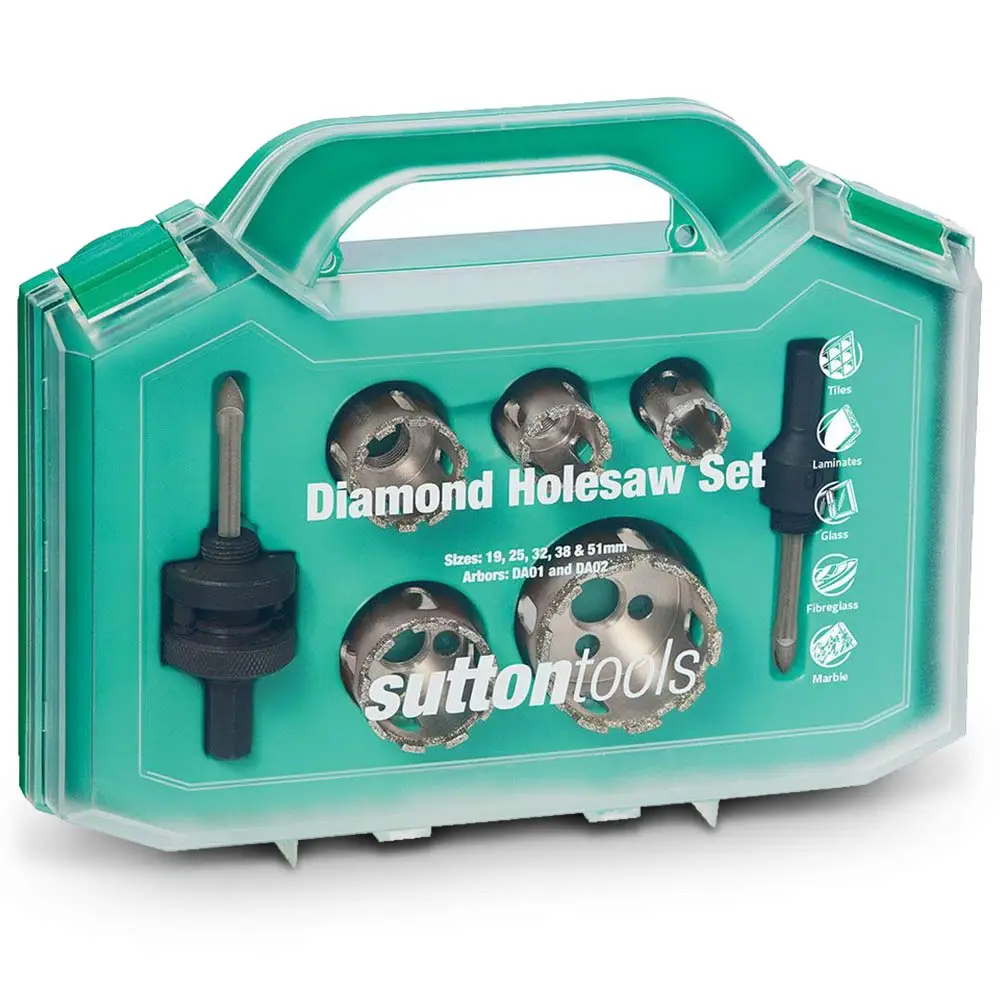 SUTTON 19-51mm Diamond Grit Holesaw Set - 5 Piece H1150007