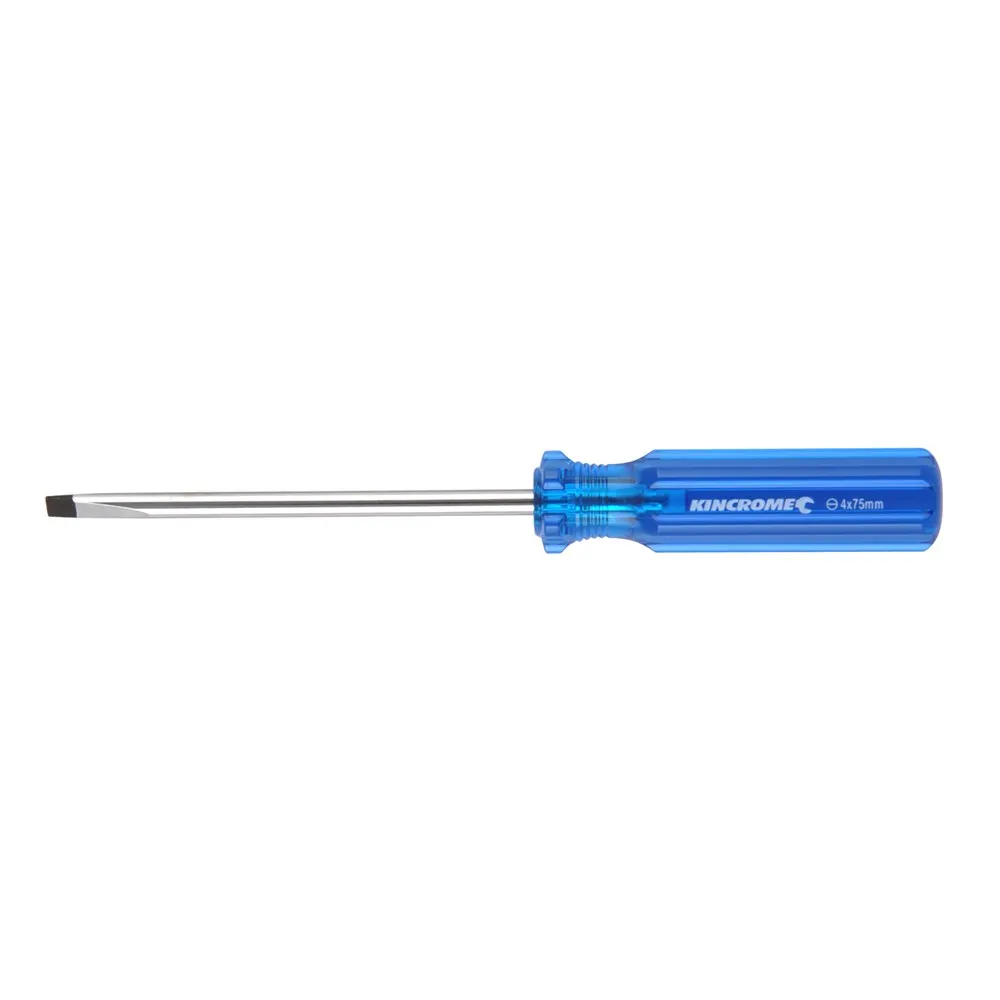 KINCROME 4 x 75mm Thru-Tang Blade Screwdriver K5171