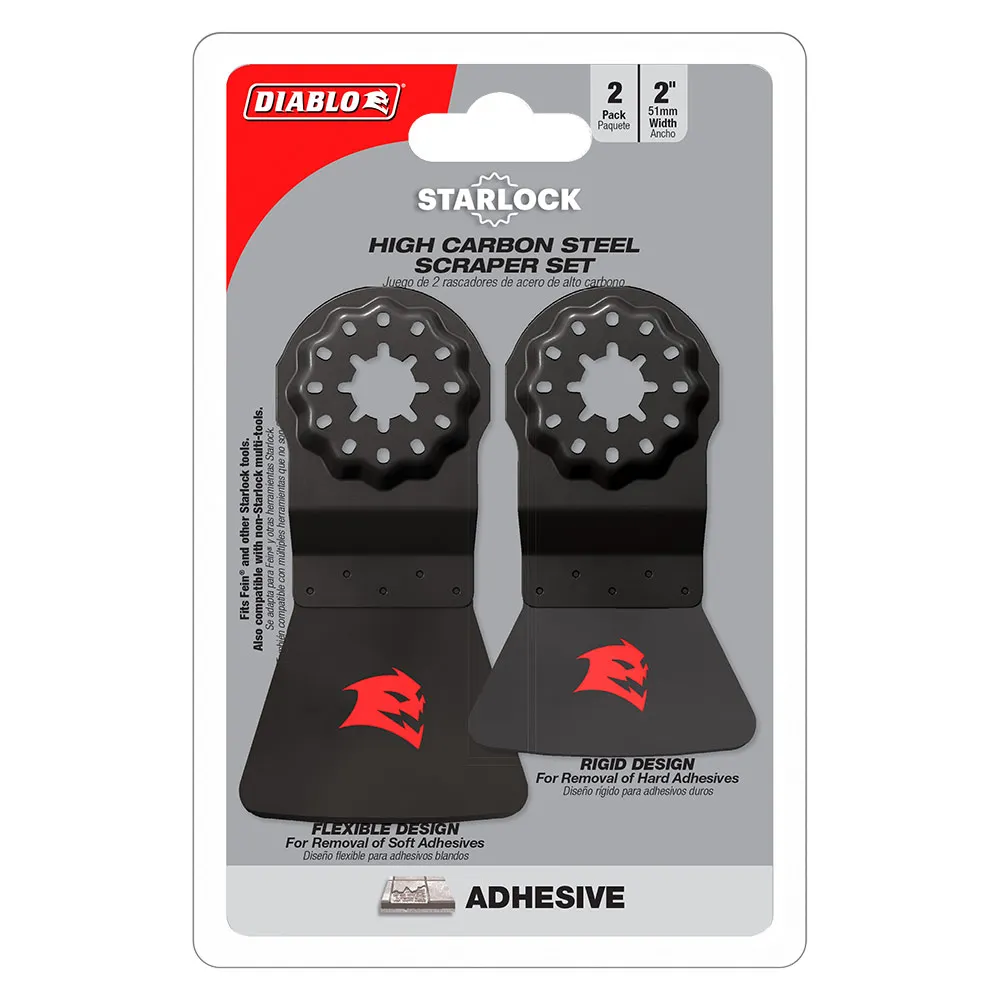 DIABLO Starlock High Carbon Steel Multi-Tool Scraper Set For Adhesive Removal 2608F02274