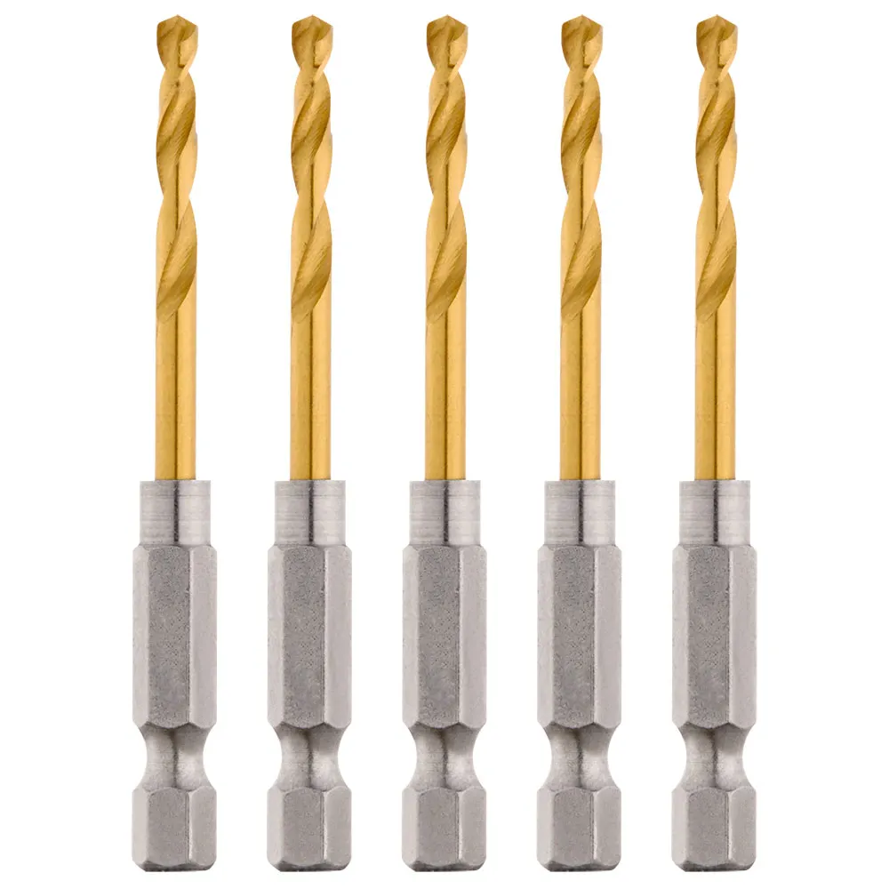 MILWAUKEE 3.2mm Red Helix Titanium Drill Bit - SHOCKWAVE - 5 Piece 48894906