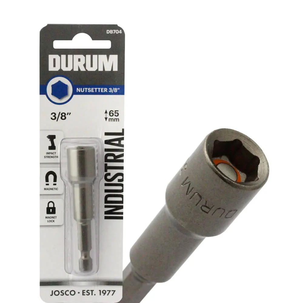 DURUM 3/8inch x 65mm Magnetic Power Nutsetter
