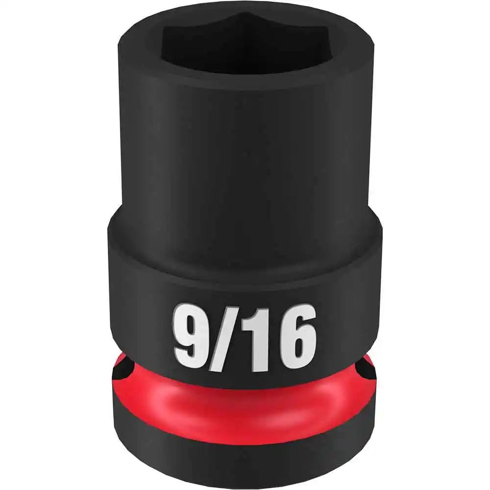 MILWAUKEE SHOCKWAVE 1/2" Drive 9/16" Standard 6 Point Impact Socket 49666203