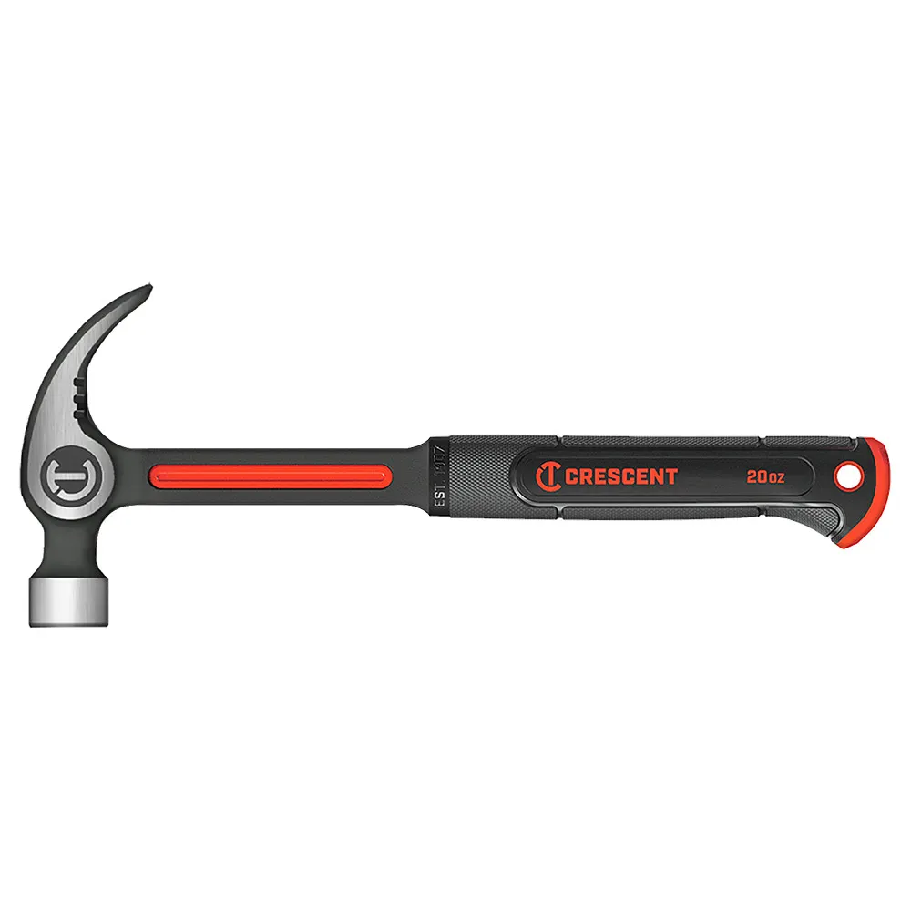 CRESCENT 20oz Steel Curved Claw Hammer CHSGPC20