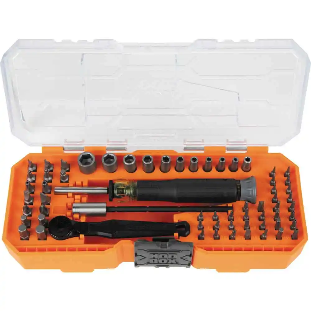 KLEIN 60xBits with Case All in 1 Precision Screwdriver Set  - 64 Piece A-32787