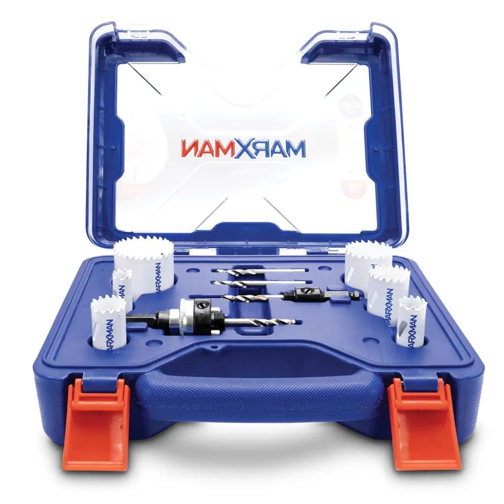 MARXMAN 16-51mm Bi-Metal/Wood Electrician Holesaw Set - 10 Piece MHSBIM10PC