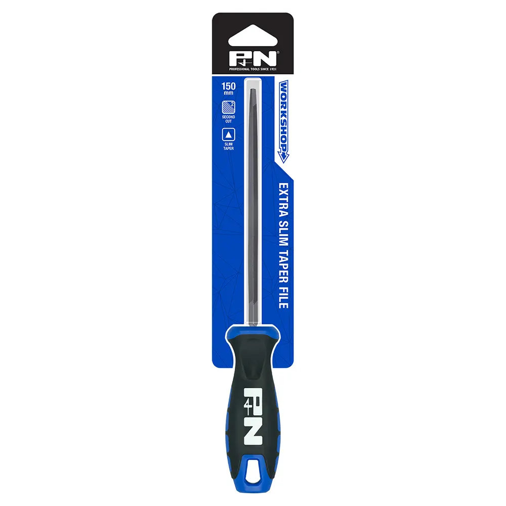 P&N 150mm Second Cut Triangular Extra Slim Taper File PW3131062