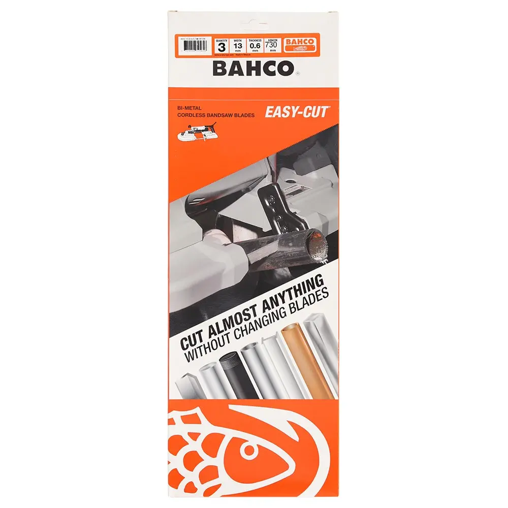 BAHCO 730mm Easy Cut Portaband Saw Blade - 3 Blade Pack 3857-13-0.6-EZ-M-3P730
